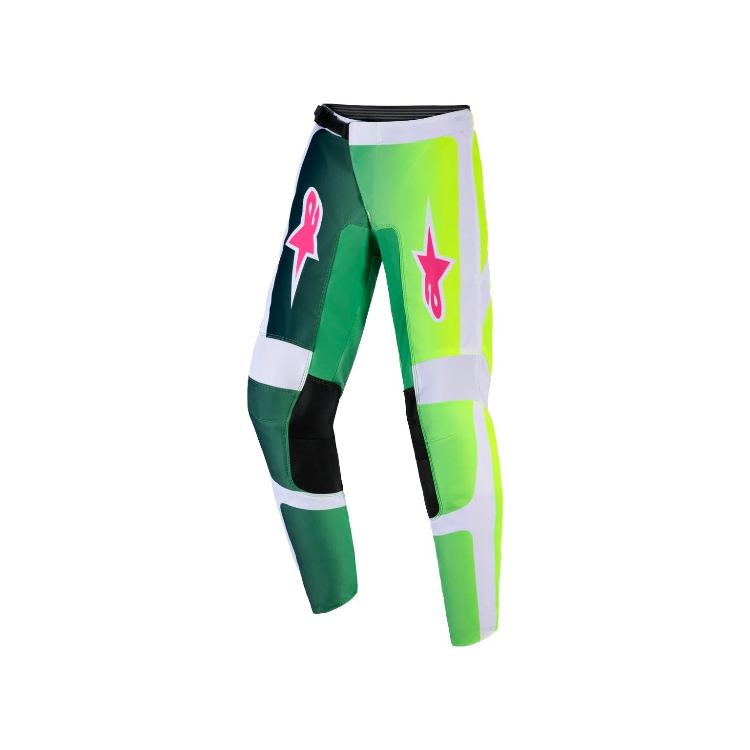 Alpinestars 2026 Youth Fluid Portl Motocross Pants Green White Black